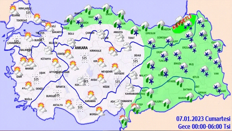 Kar geliyor, atkı ve bereleri hazırlayın Meteoroloji duyurdu: 41 kente alarm