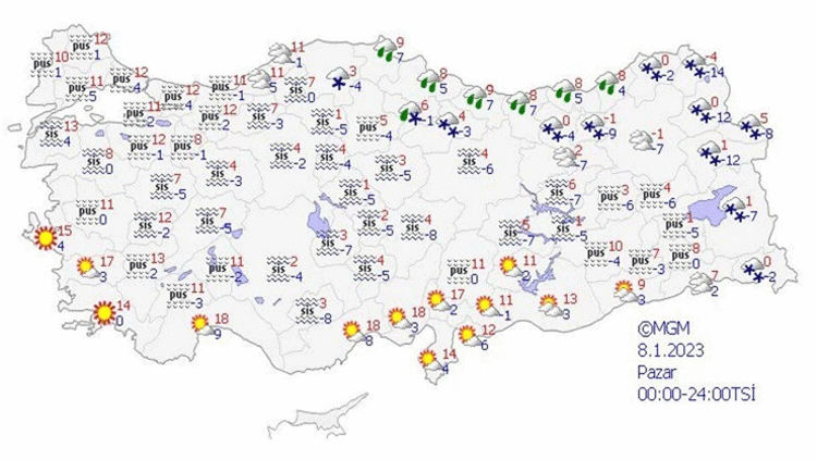 KAR YAĞIŞI BEKLENEN 41 İL