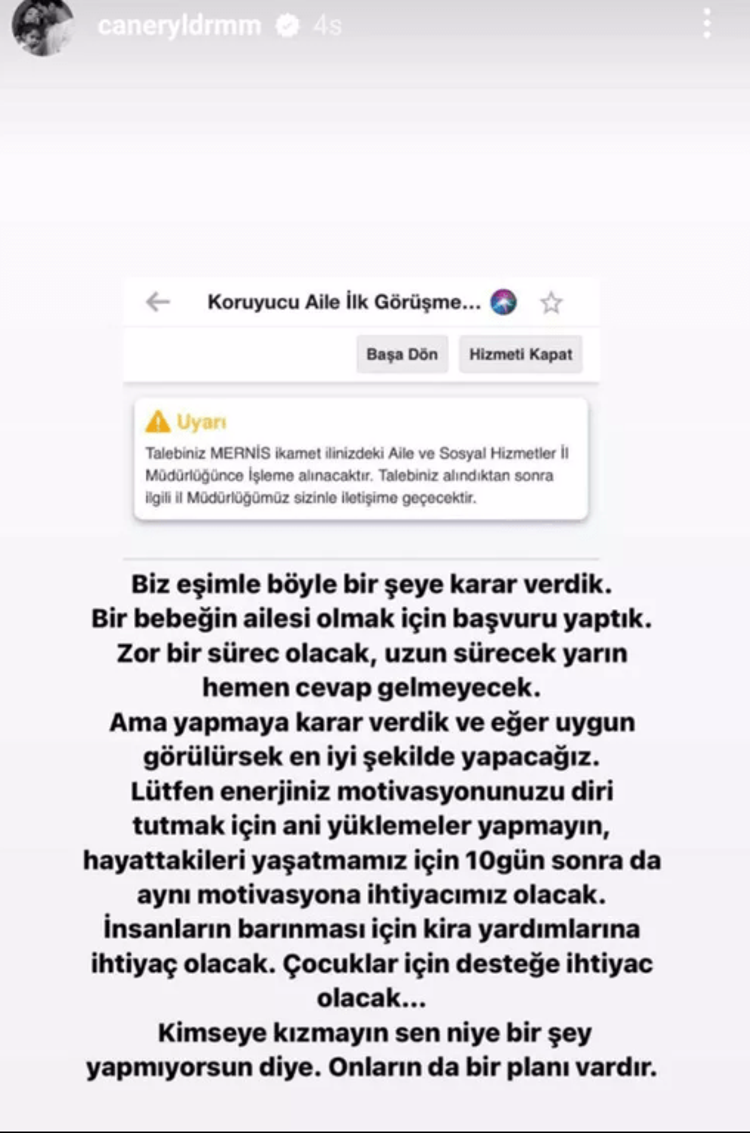 Gamze Erçel ile Caner Yıldırım depremden kurtulan bir bebeğin ailesi olacak