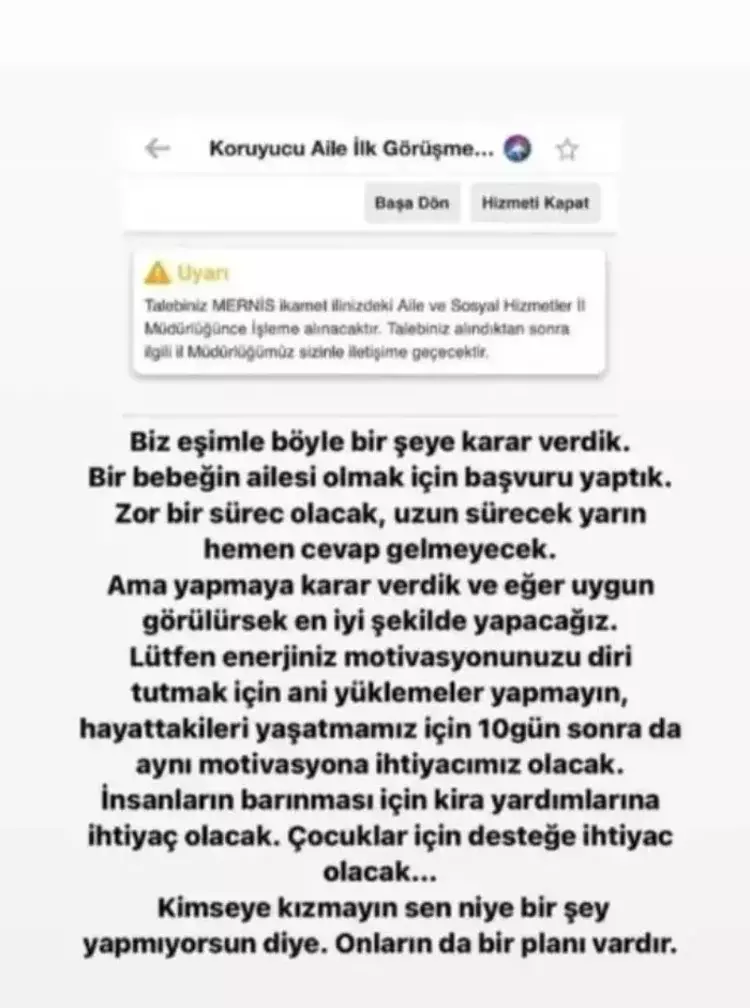Hande Erçelin ablası Gamze Erçel ve eşinden anlamlı hareket