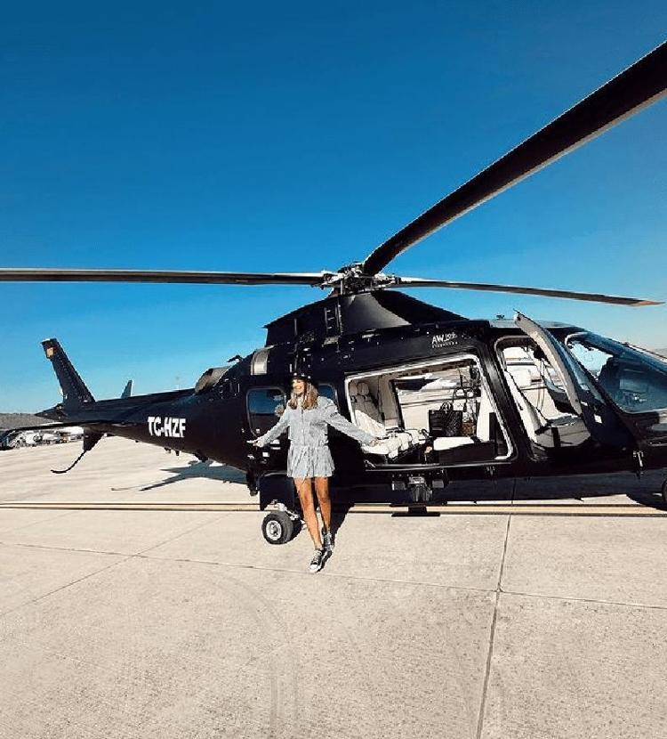 HELİKOPTERİ HAK ETTİ
