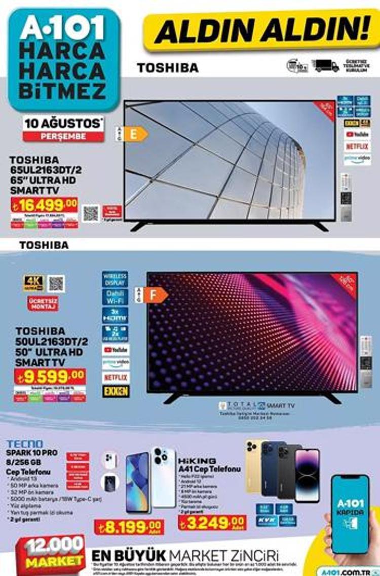 A101 10 AĞUSTOS 2023 KATALOĞU 1. SAYFA