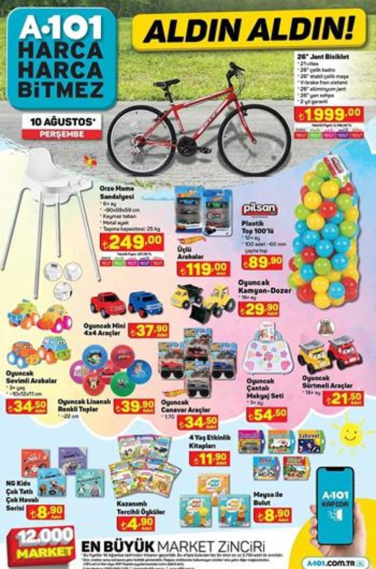 A101 10 AĞUSTOS 2023 KATALOĞU 10. SAYFA