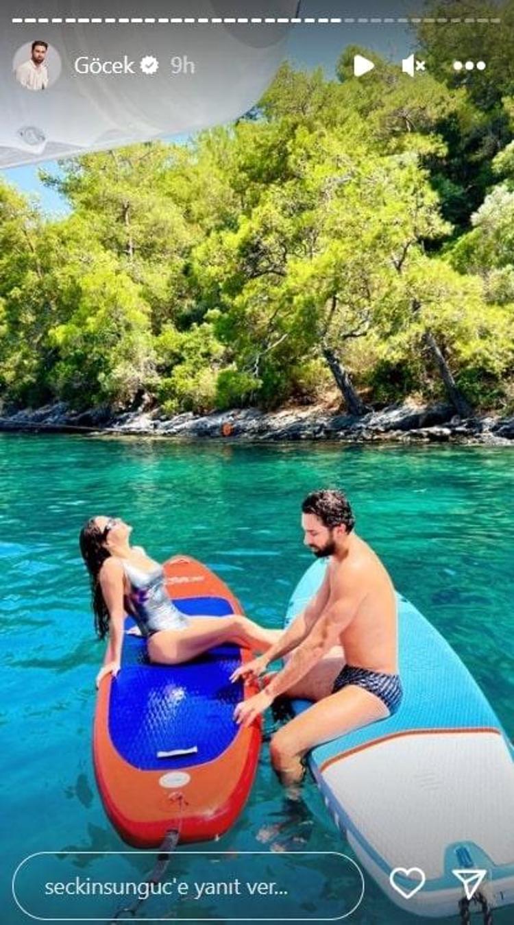Simge Sağın yorgunluk atıyor Konser maratonuna mavi tur molası