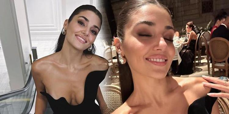 Hande Erçel dizi setinde sınava girdi