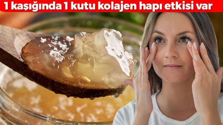 1 kaşığında 1 kutu kolajen hapı etkisi var Takviye ürünlere para dökmeyin: Saf kolajen deposu besin