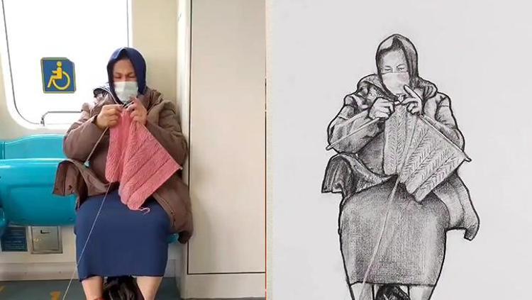 ‘MARMARAYDA ÖRGÜ ÖREN TEYZE’