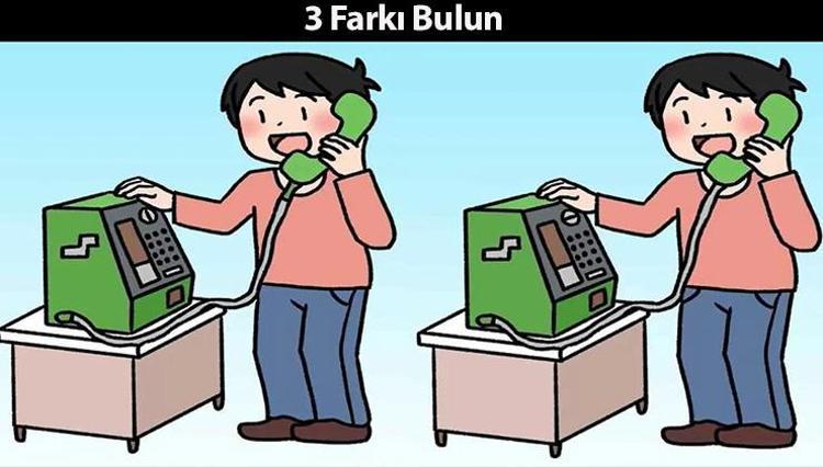 İki resim arasında 3 farkı ancak çok keskin gözler 11 saniyede bulabiliyor