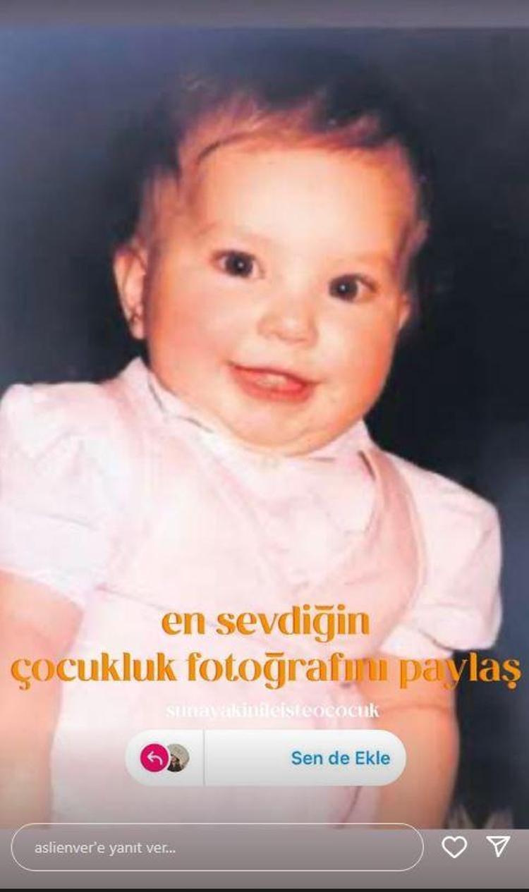 Aslı Enver takipçilerini maziye götürdü