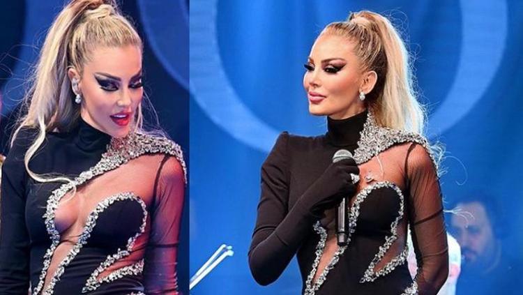 Petek Dinçöz 4.7 milyon TLlik takısıyla sahneye çıktı