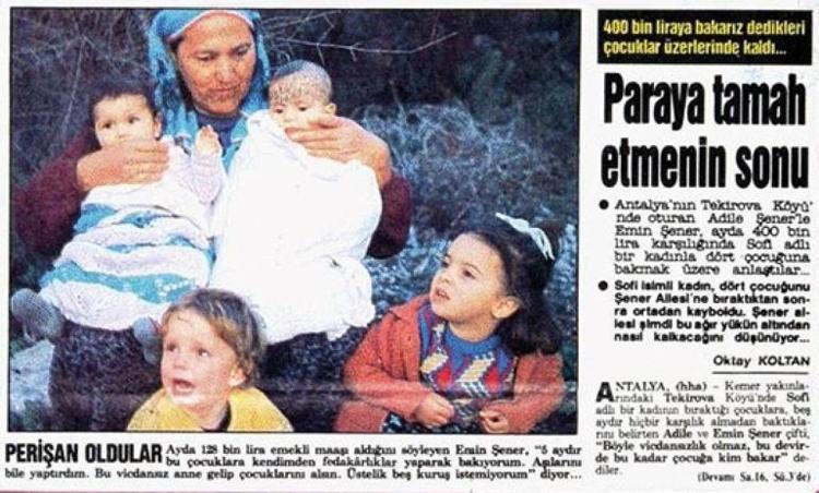 ÇOCUKLARIN DRAMI 1989DA HÜRRİYETTE HABER OLMUŞ