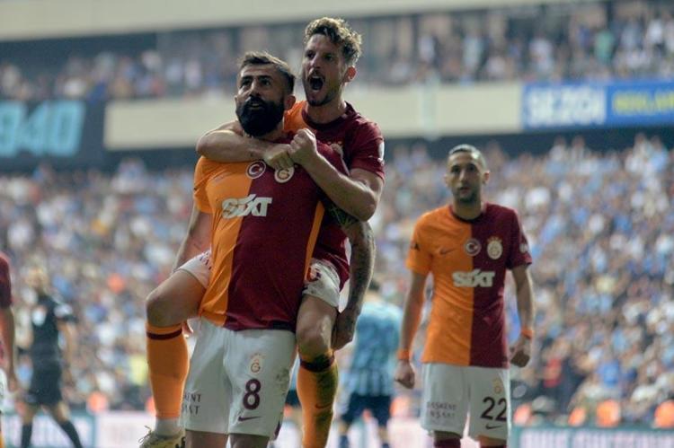 Adana Demirspor - Galatasaray maçında rekor üstüne rekor  Lider Aslan 3 puanı 3 golle aldı: 0-3