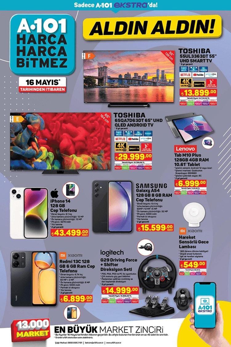 16 MAYIS 2024 A101 EKSTRA KATALOĞU 1. SAYFA