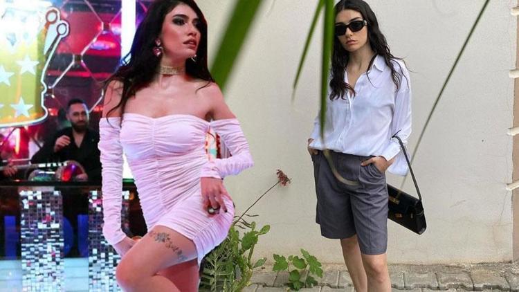İnci Tanelerinin Dilberi Hazar Ergüçlüden ilginç kombin
