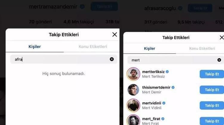 TAKİPTEN ÇIKTILAR