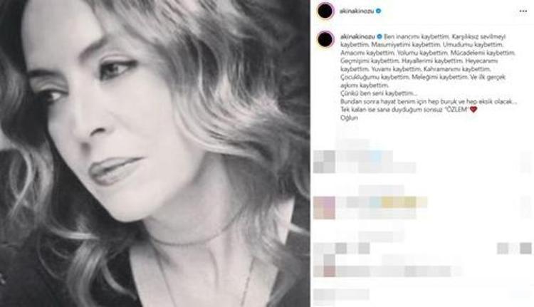 Anne acısı yaşayan Akın Akınözünden ilk paylaşım