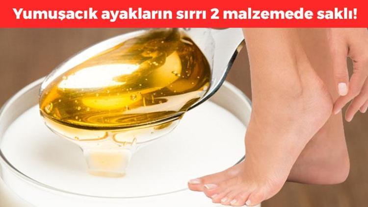 2 malzeme ile hazırlanıyor Ayak topuğundaki çatlakları geçirip nasırlı ölü deriyi söküyor Bebek gibi narin, yumuşacık ayakların sırrı ondaymış