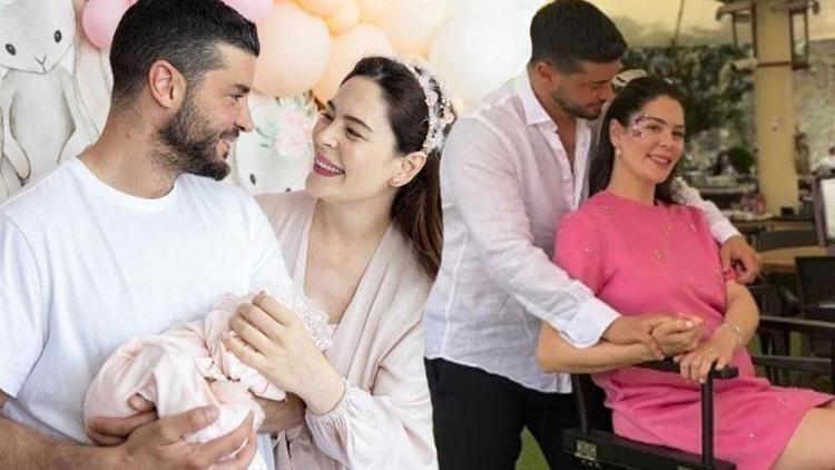 Bebekten sonra ilk tatil Taze anne havuzun keyfini sürdü