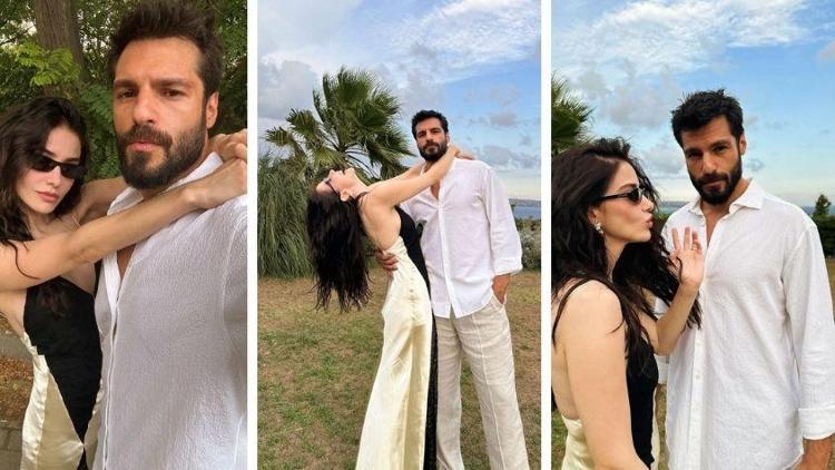 Özge Gürel ve Serkan Çayoğlundan evlilik yıl dönümü kutlaması İkinci yılın dibini sıyırdık