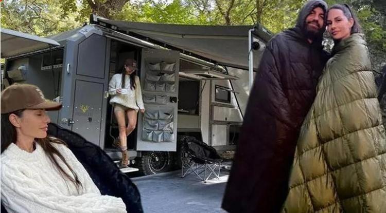 Ünlü isim tercihini karavan tatilinden yana kullandı