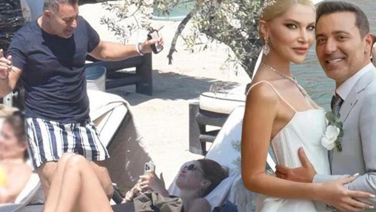Plaj dansıyla eşine şov yaptı: Mustafa Sandal ve Melis Sütşurupun romantik anları