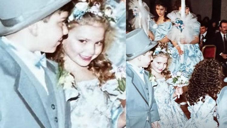 Kızı gibi kendi bebekliği de çok güzel Ünlü oyuncunun çocukluk fotoğrafına beğeni yağdı