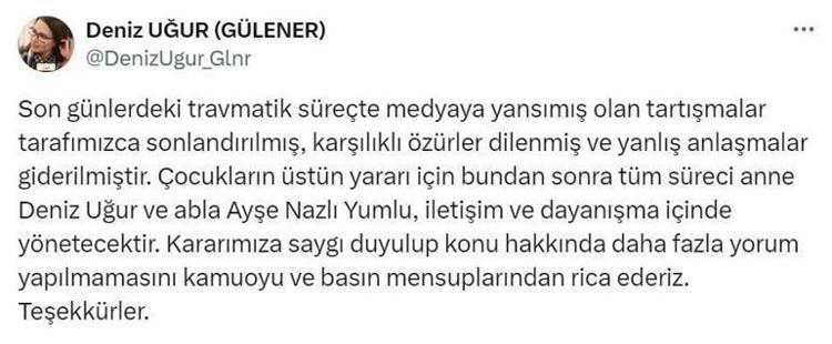 YANLIŞ ANLAŞILMALAR GİDERİLMİŞTİR