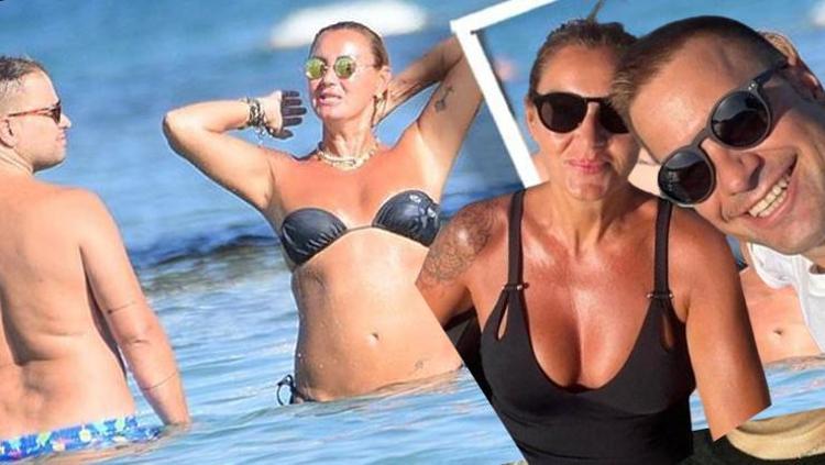 Bu yaz Çeşme tatiline doyamadılar Pınar Altuğ-Yağmur Atacan çiftinin deniz içinde sohbeti