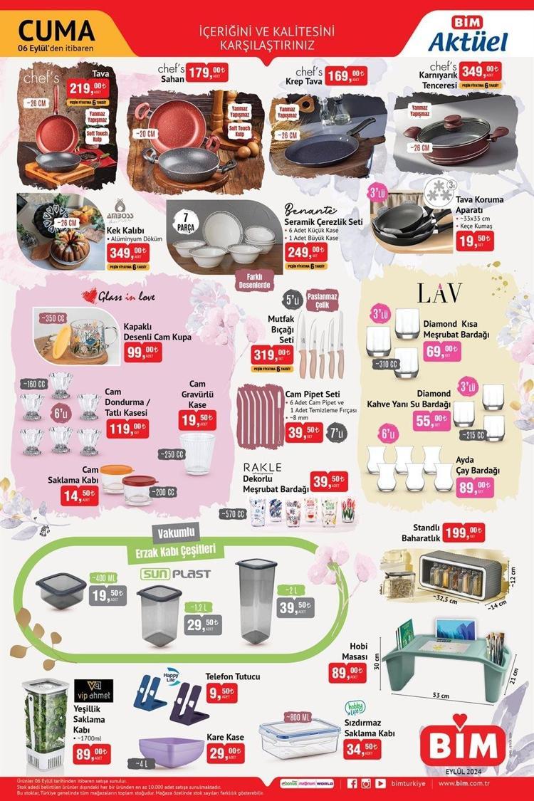 BİM AKTÜEL ÜRÜNLER 6 EYLÜL KATALOĞU Ultra HD TV, Hava Üflemeli Saç Şekillendirici ve daha fazlası bu hafta Bim’de Bu hafta Bim’e gelecek aktüel ürünler
