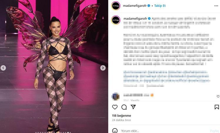 Victoria Secret defilesinde görsel şov Modeller melek kanatları taktı