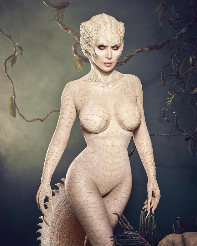 Kim Kardashianın cadılar bayramı tarzı takipçilerini şoke etti Yok artık
