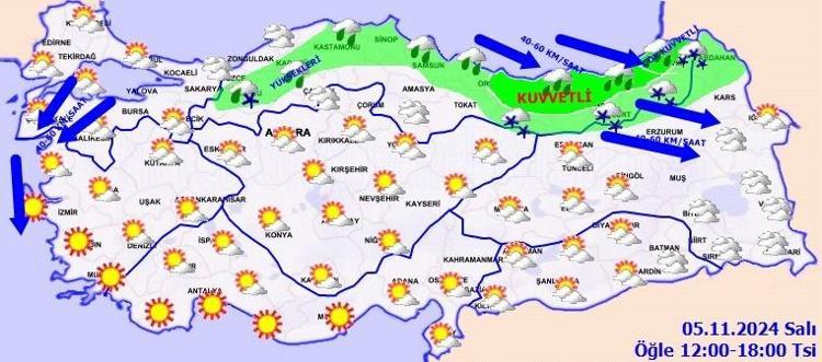 Meteoroloji’den 4 il için sarı alarm Sağanak ve kar geliyor