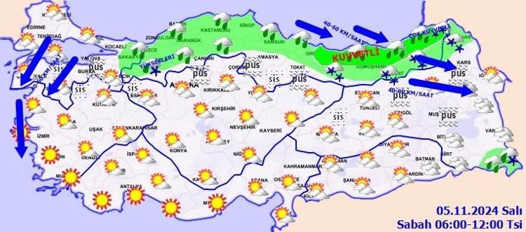 Meteoroloji’den 4 il için sarı alarm Sağanak ve kar geliyor