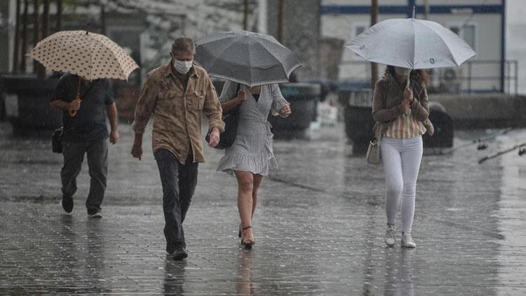 3 şehir için sarı alarm Kuvvetli yağış ve fırtına yolda
