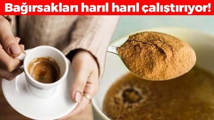 Kahvenin içine kaşık kaşık ekleyince bağırsakları harıl harıl çalıştırıyor Bel, basen ve göbekteki yağları eritip 90-60-90 beden ölçülerine kavuşturuyor
