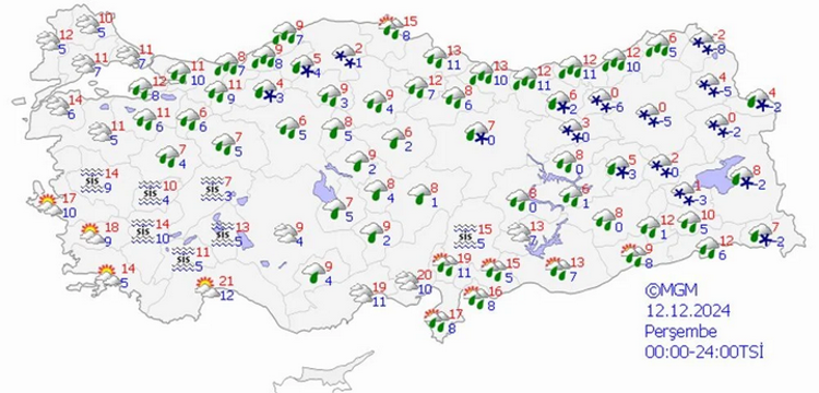 Kar yağışı yeniden göründü İstanbul ve Ankara dahil çok sayıda ile uyarı