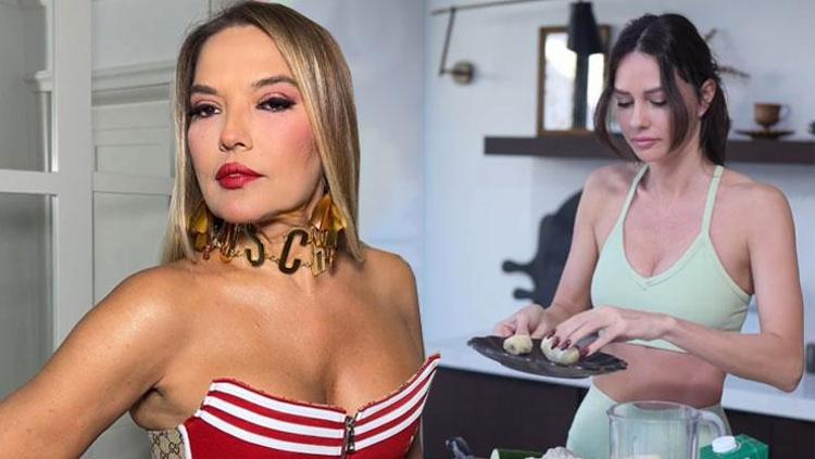 Yasemin Özilhan karnabaharlı smoothie yaptı Demet Akalından yorum gecikmedi