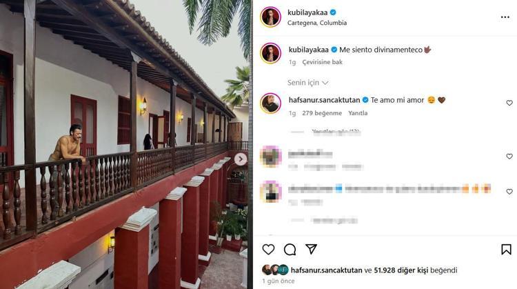 Aşkları dolu dizgin devam ediyor Kolombiyadaki Kubilay Akadan romantik sürpriz