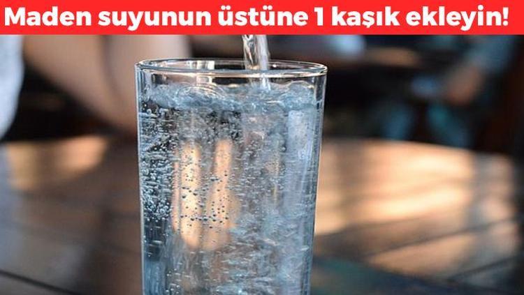 Maden suyunun üstüne ekleyin Yemekten hemen sonra için: Şişkinlik ve hazımsızlığın kökünü kurutuyor, tıkalı damarları hortum gibi açıyor