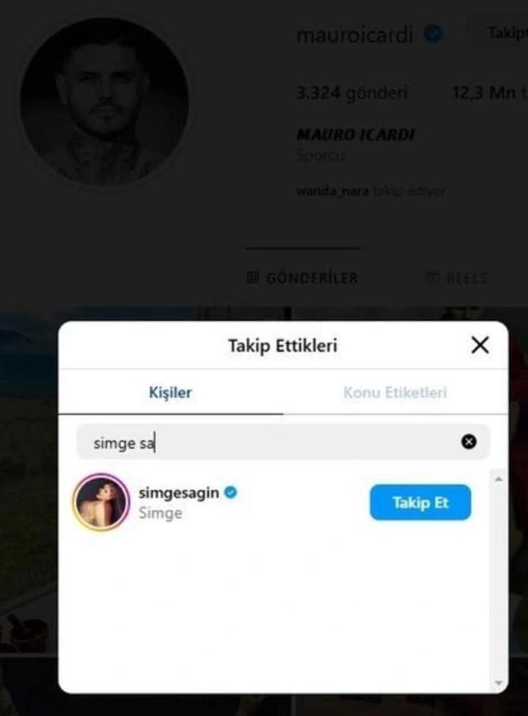 Yeni bir aşk mı doğuyor Icardiden çok konuşulacak Simge Sağın hamlesi