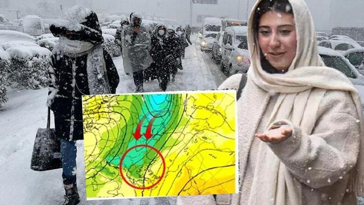 Marmaraya kar yağıyor İstanbula soğuk hava dalgası uyarısı Perşembeye kadar sürecek