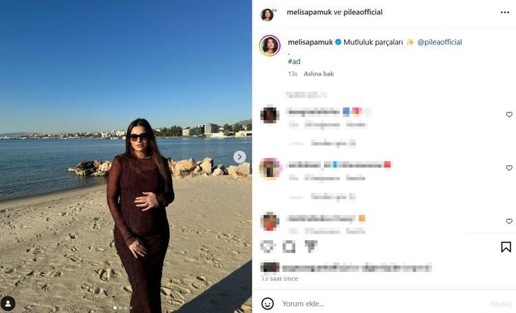 Doğum için gün sayıyor Melisa Aslı Pamuktan karnı burnunda pozlar
