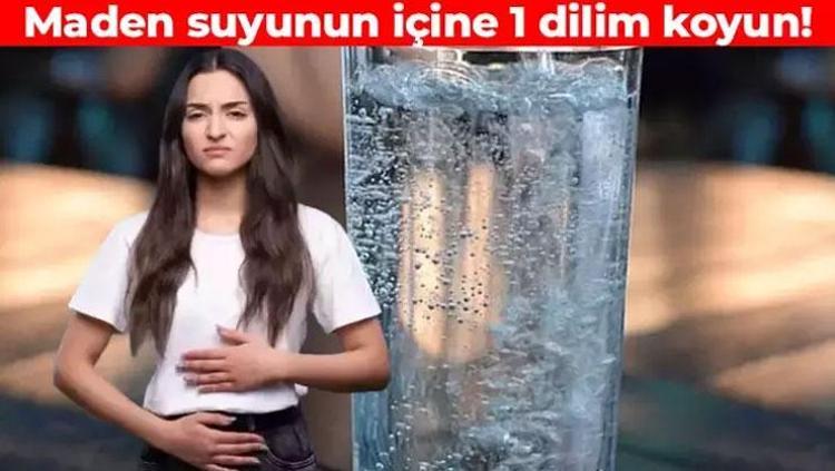 Maden suyunun içine 1 dilim koyun Böbrekleri makine gibi çalıştırıyor: Kalsiyum, magnezyum ve potasyum deposu