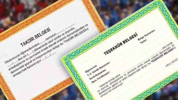 İlkokulda takdir teşekkür var mı 2026 4.sınıfta takdir teşekkür veriliyor mu Karne günü velilerin gündeminde yer alıyor