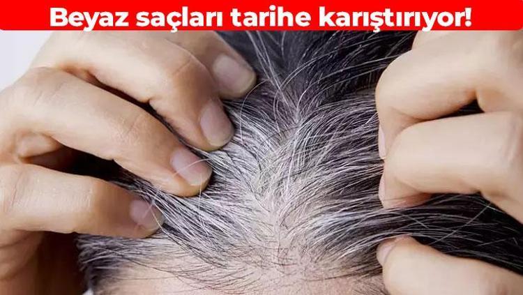 Beyaz saçları eski haline çeviriyor Saçları dipten uca güçlendiriyor: Doğal rengini geri kazandırıyor