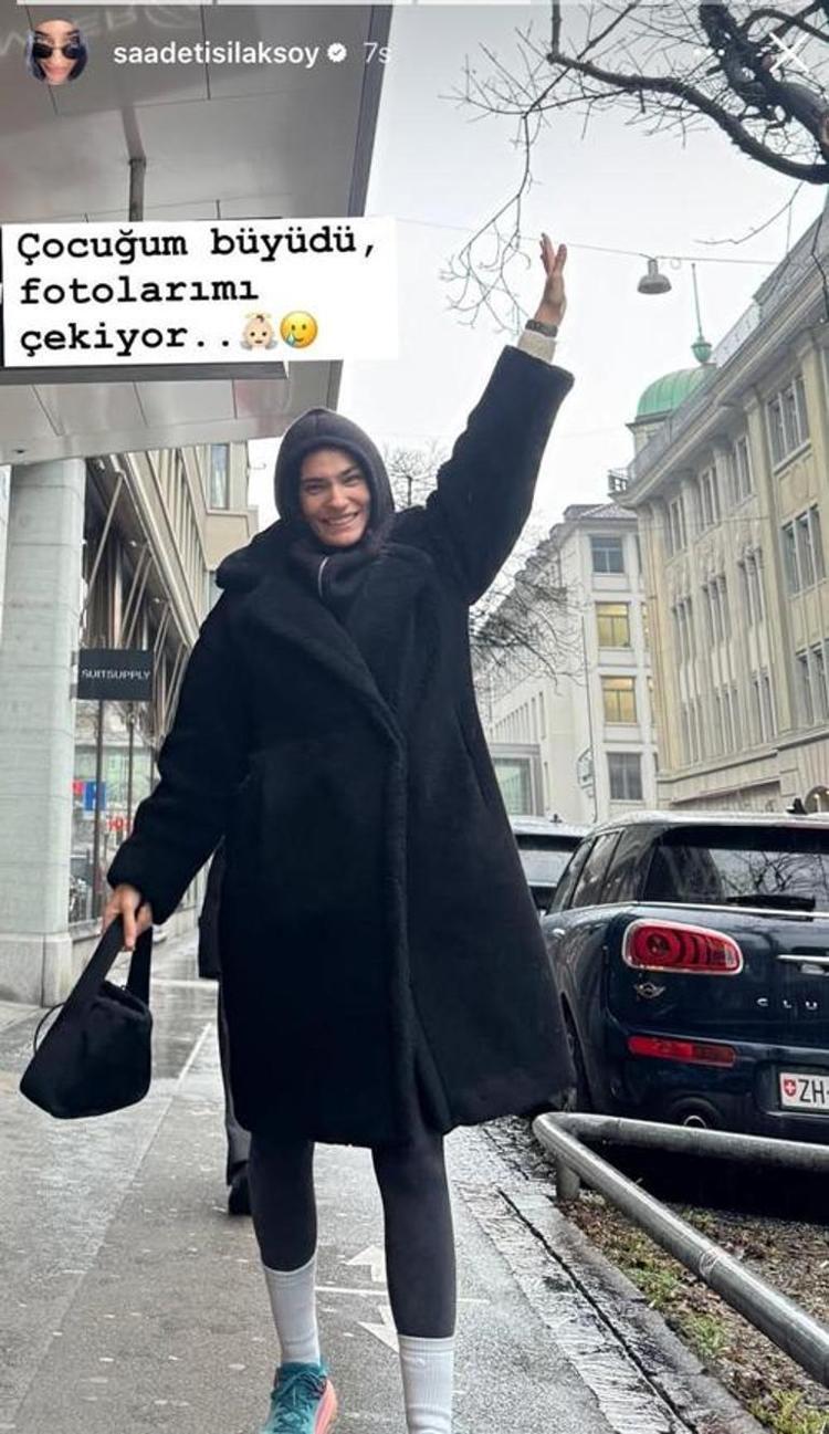 Saadet Işıl Aksoyun kızı büyüdü Artık fotoğraflarımı çekiyor
