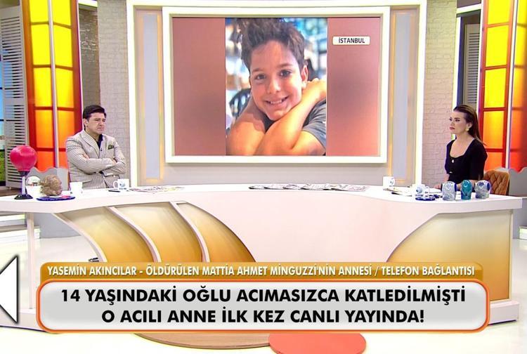 14 yaşındaki oğlu acımasızca katledilen o anne ilk kez canlı yayındaydı Dünyayı ayağa kaldıracağım