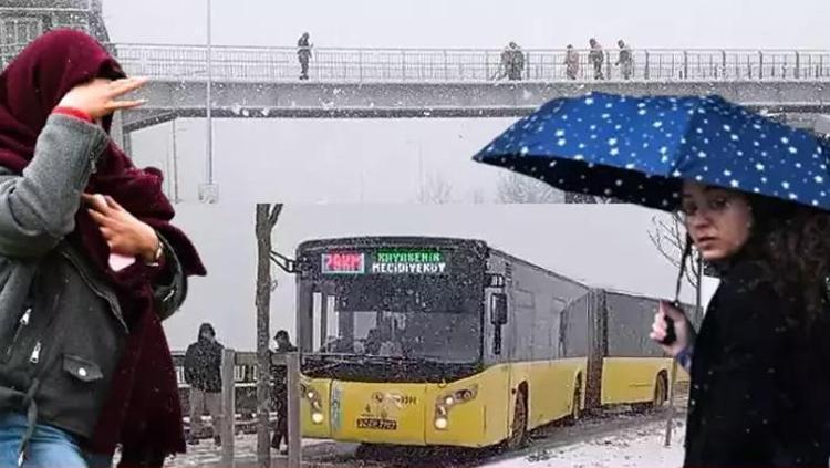 Yeniden sağanak ve kar uyarısı Meteoroloji Marmara için de alarm verildi