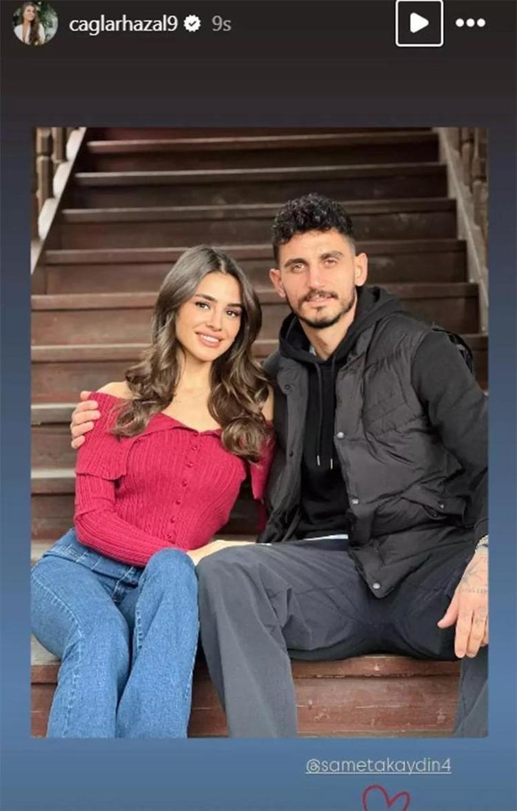 Aşkları belgelenmişti Çağlar Hazaldan Samet Akaydına romantik kutlama