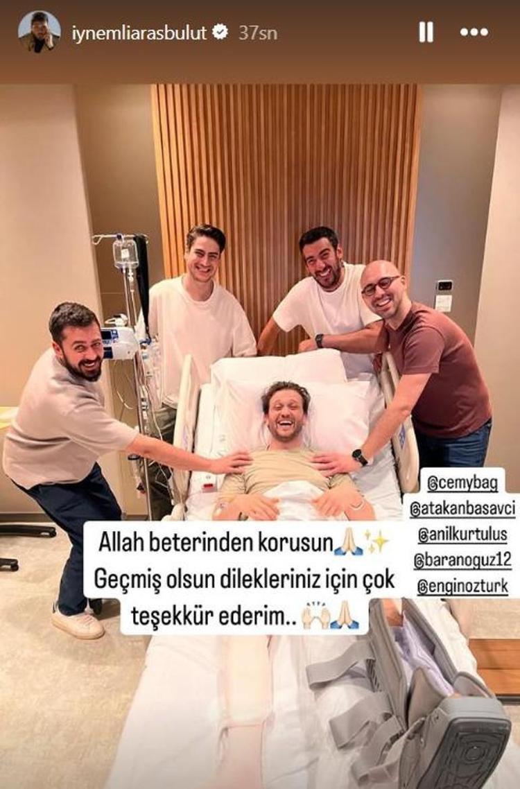 Apar topar ameliyata alınmıştı Aras Bulut İynemliden sevindiren haber